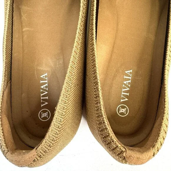 Vivaia Women's Tan Flats - Picture 7 of 9